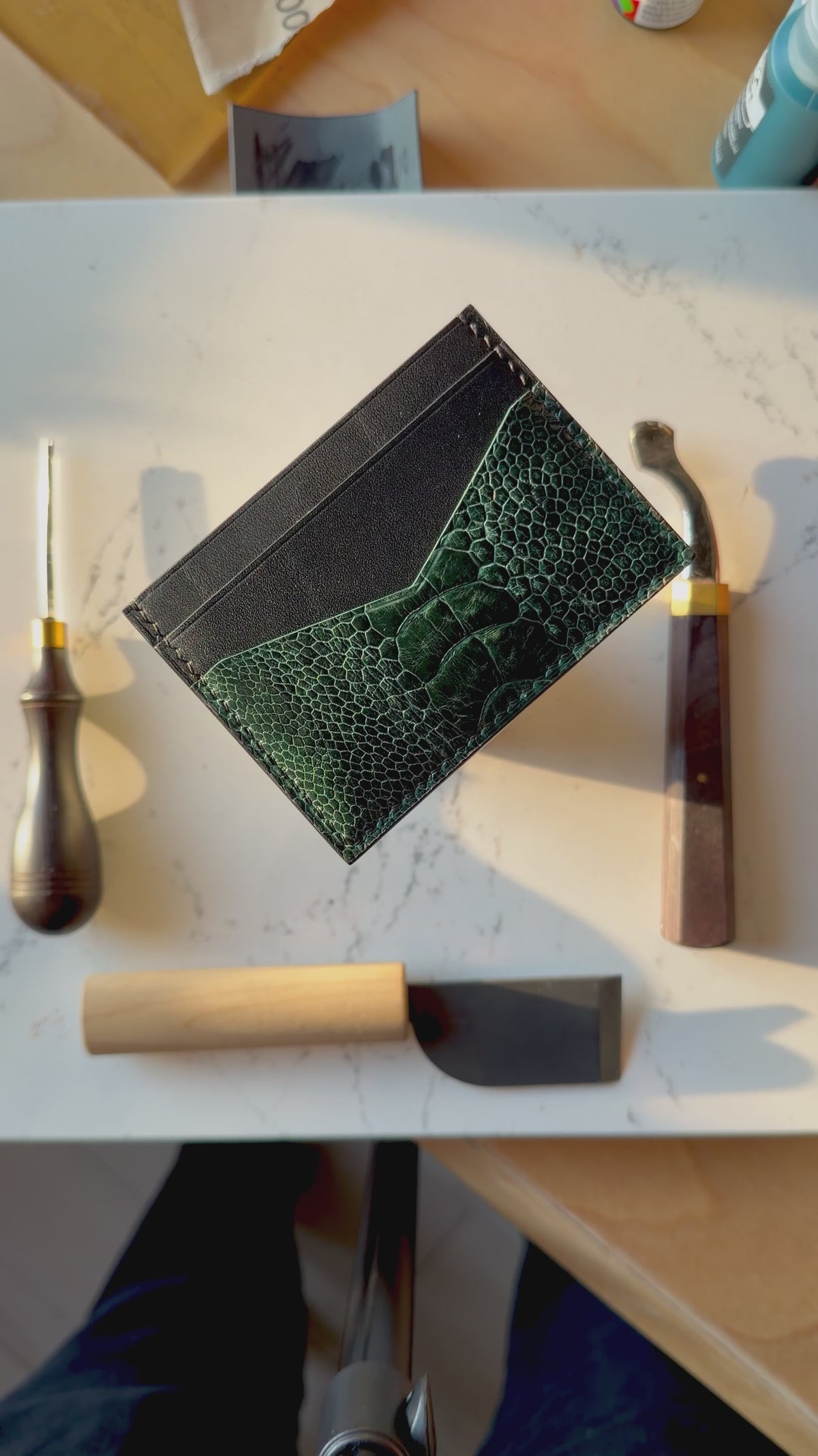 Card holder - 3 pocket exotic